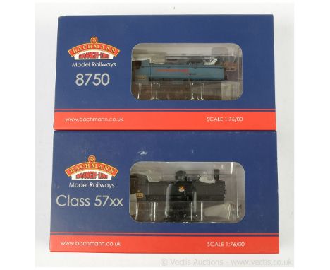 Bachmann OO Gauge pair of Steam Outline Locomotives consisting of Ref 32-214 0-6-0 BR black Pannier Tank Class 57XX No.5766 t