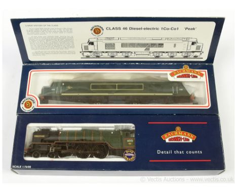 Bachmann OO Gauge BR Steam and Diesel Locos comprising 31-077 1Co-Co1 Class 46 No.D193, conditions Good Plus to Excellent in 
