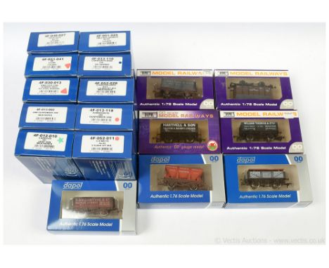 Dapol OO Gauge a group of Goods Wagons consisting of David Cooke Open, SR 5-Plank, GW Loco Coal, GW Gunpowder Van weathered, 