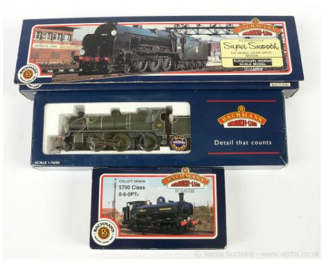 Bachmann OO Gauge trio of Steam Outline Locomotives consisting of Ref 31-401 4-6-0 Loco and Tender Southern lined green Lord 