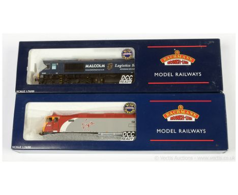 Bachmann OO Gauge Co-Co Diesel Locos comprising 37-760 Virgin Trains silver and red livery Class 57 No.57307 "Lady Penelope" 