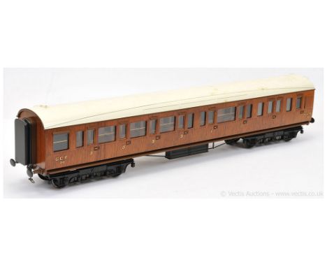 JBC Models Gauge 1 1/32nd scale GCR (Great Central Railway) 1st / 3rd Brake Side Composite Coach No.55.  Six compartment with