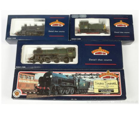 Bachmann OO Gauge BR Steam and Diesel Locos comprising 31-405 4-6-0 green Lord Nelson Class No.30852 "Sir Walter Raleigh", 31
