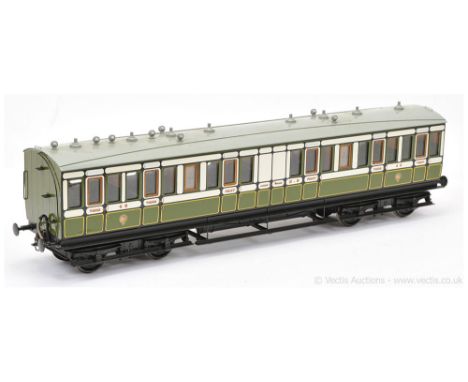 JBC Models Gauge 1 1/32nd scale Highland Railway 1st / 3rd Passenger Coach No.62.  Includes centre luggage compartment, six a