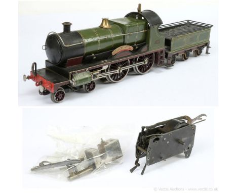 Bing for Bassett-Lowke Gauge 1 4-4-0 Loco and Tender Great Western lined green "County of Northampton" No.3410, 3-rail electr