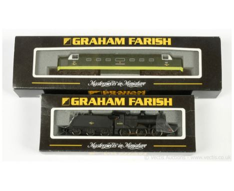 Graham Farish (by Bachmann) N Gauge BR Steam and Diesel Locos comprising 371-275 Co-Co BR two-tone green Class 55 Deltic Dies