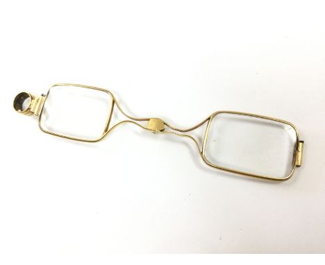 Folding lorgnette Glasses. Postage category A
