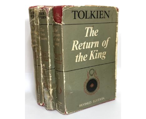 The Lord of The Rings: 1967 second impression three volumes of the Revised Edition â€“ comprising of The Fellowship of the Ri