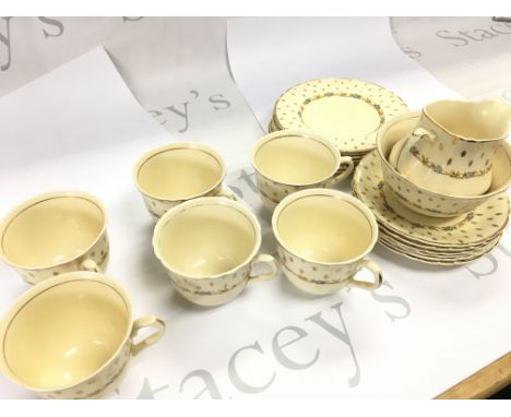 A.J Wilkinson honey glaze cups and saucers , this lot cannot be posted NO RESERVE