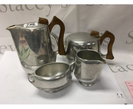 Four piece picquot tea set. NO RESERVE