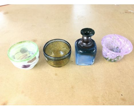 Four Kosta Boda miniatures from Galaxy and Satellite ranges by Bertil Vallien and Ulsica Hydman Vallien