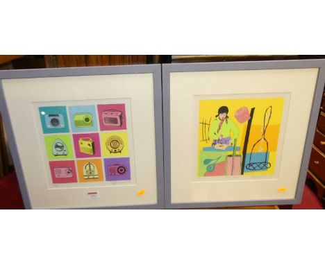 Holly Haxworth (contemporary) - 'Mish Mash', lithograph, signed and numbered in pencil to the margin; together with a compani
