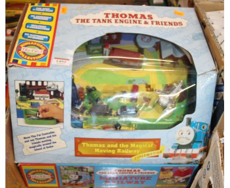 A collection of Thomas the Tank Engine and Friends collectables, to include a Bluebird Miniatures Thomas and the Magical Movi