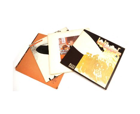 Led Zeppelin - five LP vinyl records including Led Zeppelin I, 588271, stereo, plumb label, A1/B4; Led Zepplin II, K40037, gr