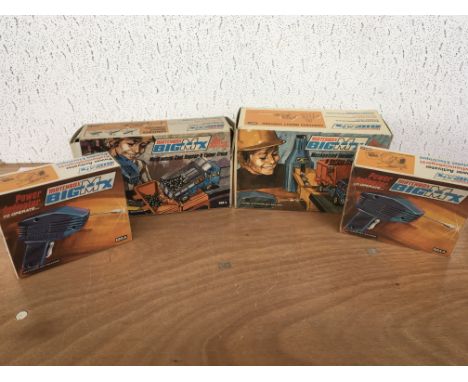 Matchbox Big M X including boxed coal hopper and tipper truck, Incinerater site and refuse truck along with 2 boxed power act