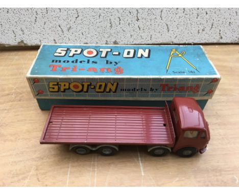 Triang Spot on, 1:42 scale, AEC Mammoth Major 8, 8 wheel flat bed lorry, original box