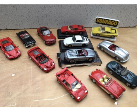 1:24 scale loose diecast vehicles including Burago etc