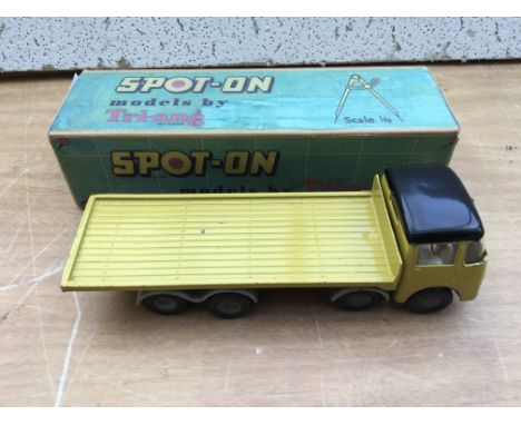 Triang Spot on, 1:42 scale, ERF 68G 8 wheel flat bed lorry, repro box