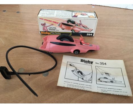 Dinky pink panther boxed car all complete with instructions in an original box 354