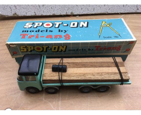 Triang Spot on, 1:42 scale, ERF 68G , 8 wheel flat bed timber lorry, original box