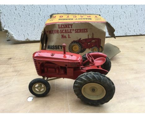 Lesney Major scale series 1 ,Massey Harris Tractor , with a tatty box