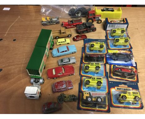 Matchbox boxed, carded, loose diecast vehicles also including Corgi and Dinky diecast