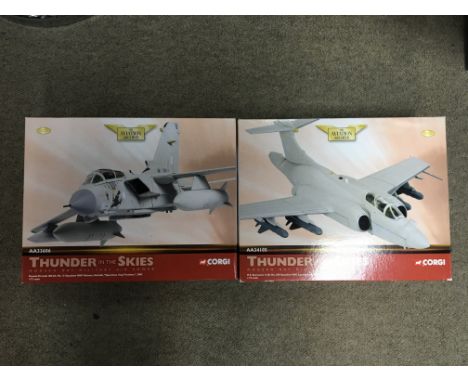 Corgi toys boxed diecast Aviation Archive, 1:72 scale , Thunder in the skies series, including a Panavia Tornado (AA33606) an