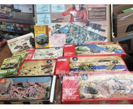 Atlantic Export 1:76 scale model kits boxed including Le Grande Battle Set (incomplete), Sappers section, Missile ramp batter