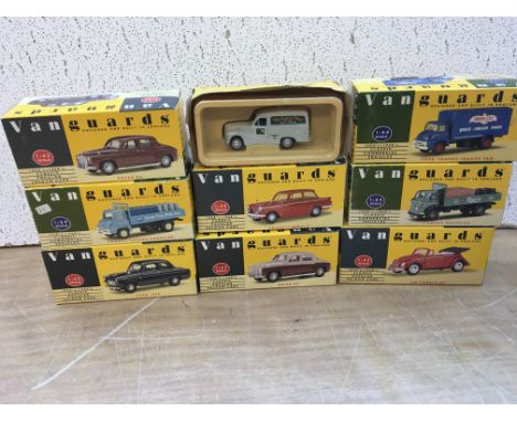 Vanguards boxed diecast vehicles, 1:43 scale x9