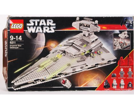 A Lego Star Wars set 6211 Imperial Star Destroyer. Vendor assures us set is 99.9% complete and has detailed missing parts (1x