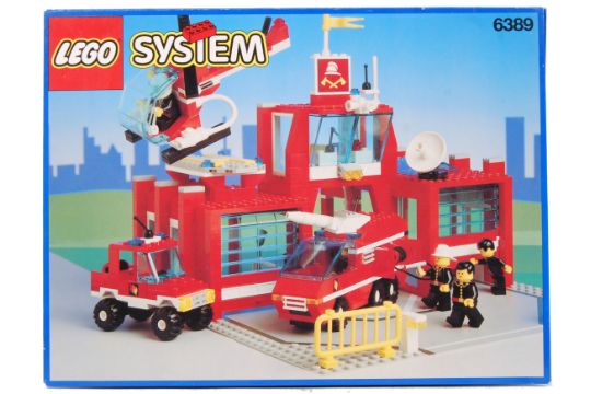 lego fire station vintage