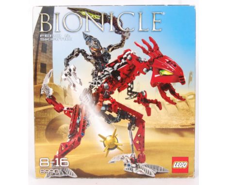 A Lego Bionicle 8990 Fero &amp; Skirmix boxed set. Box opened, but complete with the original instruction manual.&nbsp;