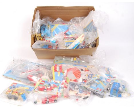 A large collection of assorted vintage Lego Legoland &amp; System sets. Each loose bagged, many with partial boxes. Vendor as