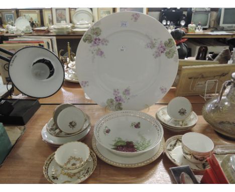 A selection of vintage ceramics including tea cups and saucers some AF