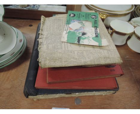 A selection of early world stamp albums and autograph book