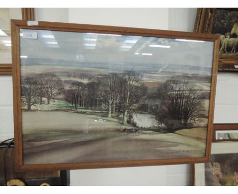 A vintage print after Roland Hilder in period frame