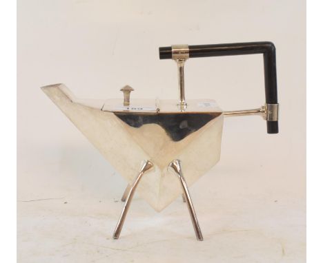 A Dr Christopher Dresser style teapot, 17 cm highModern 