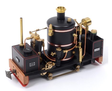 A Regner Chaloner two cylinder narrow gauge engine, 18 cm high  See illustration 