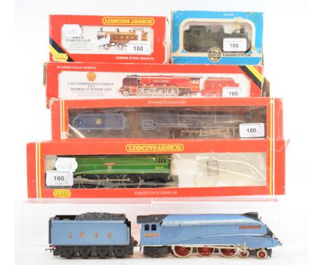A Hornby 00 gauge locomotive and tender 4-6-2, BR Lady Patricia with smoke, R.037, four other Hornby locomotives, one lacking