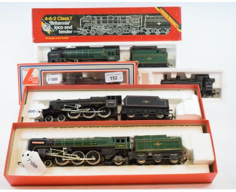 A Hornby Silver Seal 00 gauge locomotive and tender, 4-6-0, B.R. Black Five class, R.859, four other Hornby locomotives, R.55