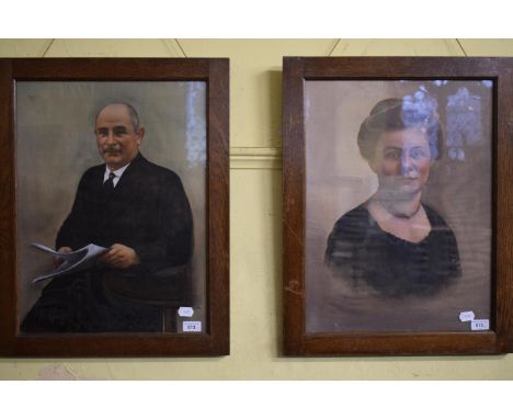 A pair of portrait prints (2) 