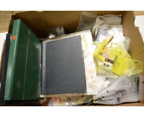 A collection of German stamps, 1978-1986, with both mint and used, in two files, and a large group of GB stamps, in packets a