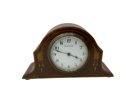 Edwardian timepiece mantle clock - Swiss lever balance movement