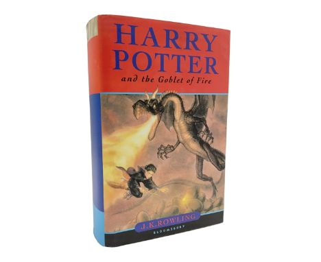 Harry Potter and the Goblet of Fire, early hardback first edition with printing errors on pages 503 and 594