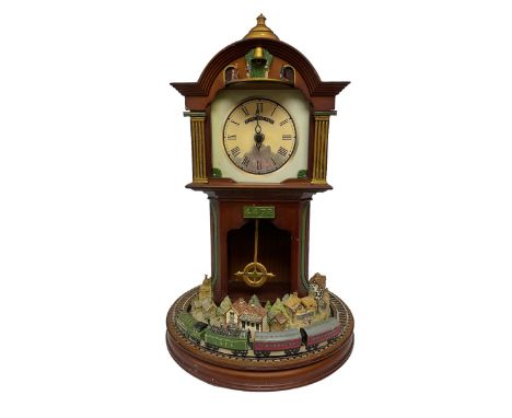 Flying Scotsman Celebration of Steam Clock, 80th Anniversary, from the Bradford Editions, H44cm