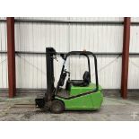 **(INCLUDES CHARGER)** CESAB C3E150 ELECTRIC 3-WHEEL FORKLIFT (2006)