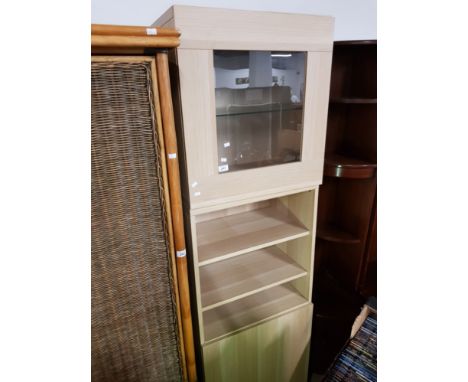 LARGE LIGHT OAK EFFECT CABINET