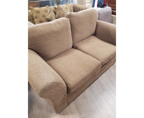 2 SEATER LIGHT BROWN SOFA FROM NEXT