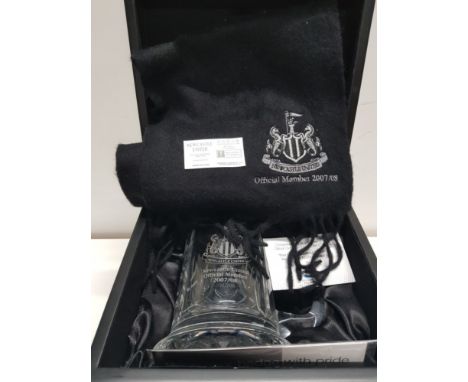BOXED NEWCASTLE UNITED SEASON TICKET HOLDERS LIMITED EDITION GIFT PACK 2007 TO 2008