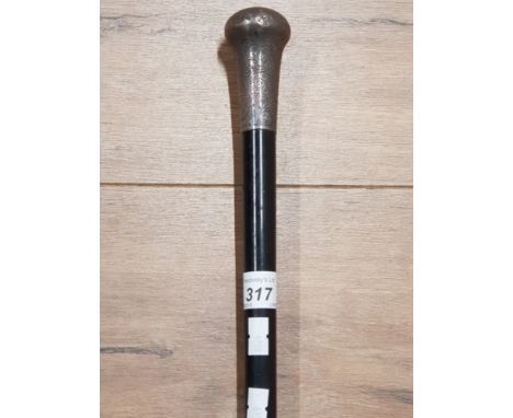 HALLMARKED SILVER HANDLED WALKING STICK